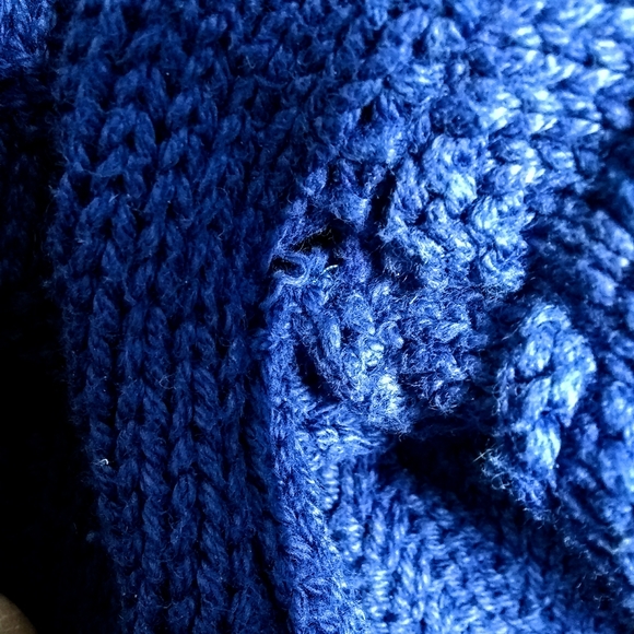 Vintage Saddlebred XL Purple Baggy Boho Dad Sweater 80s 90s Y2K - Picture 8 of 8